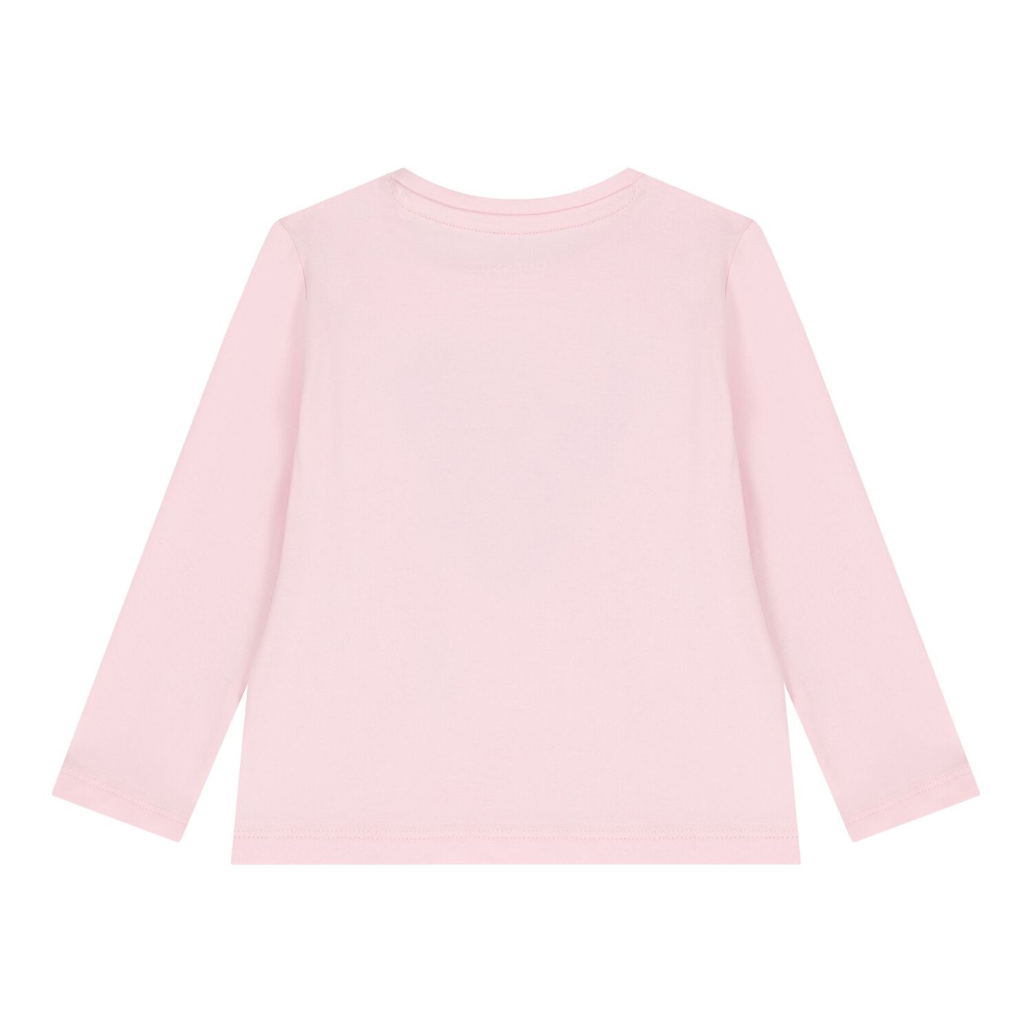 Baby Girls Pink Logo Long Sleeve Top, 2, hi-res image number null