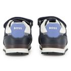 Boys Mini Me Black Logo Trainers, 1, hi-res
