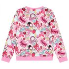 Girls Pink Logo Sweatshirt, 1, hi-res