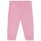 Younger Girls Pink Logo Tracksuit, 4, hi-res