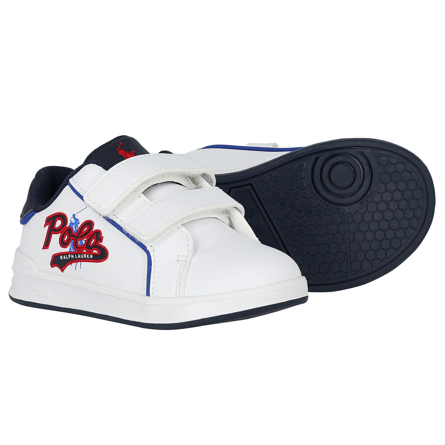 Boys White Logo Trainers, 1, hi-res image number null