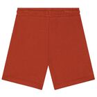 Boys White & Orange Logo Shorts Set, 1, hi-res