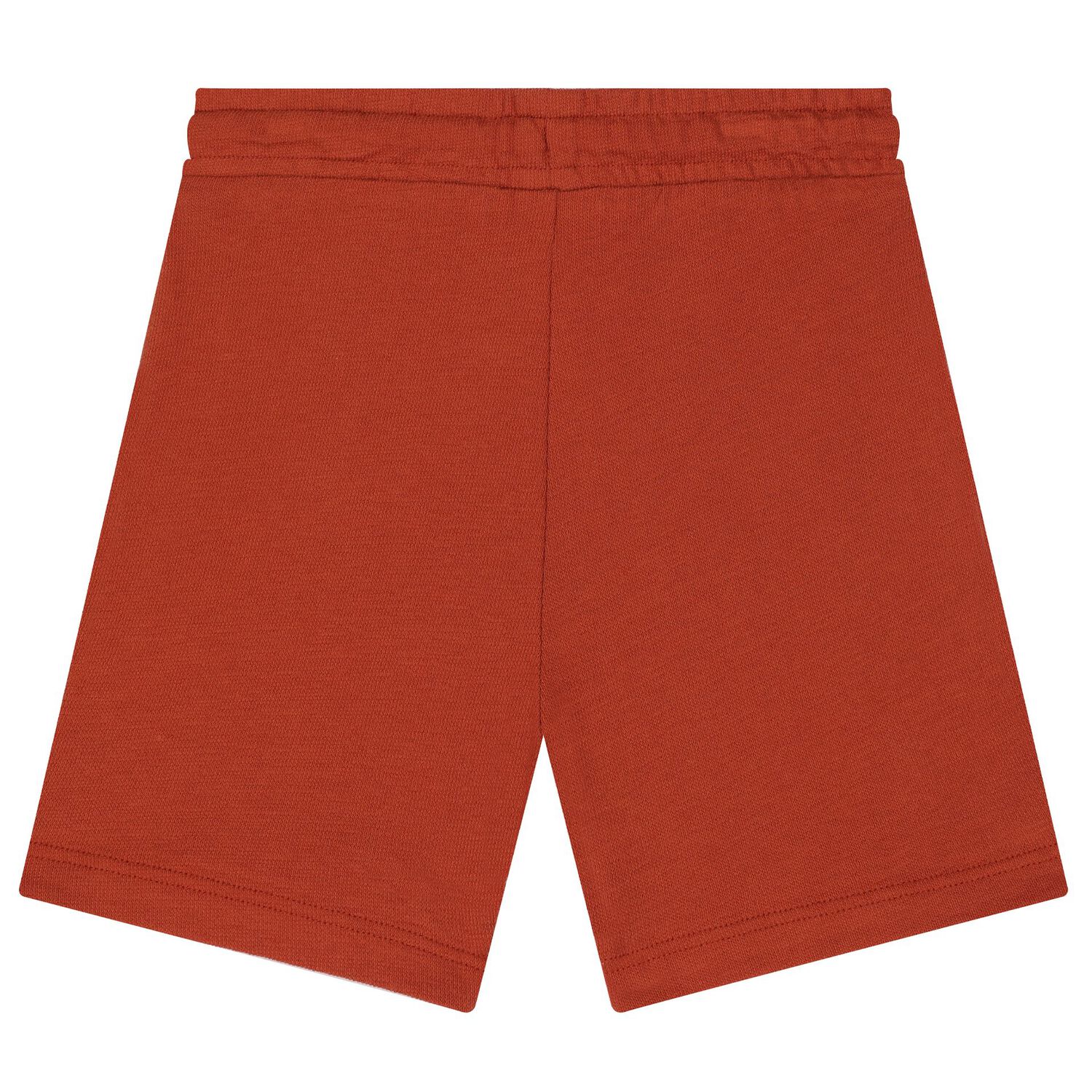 Boys White & Orange Logo Shorts Set, 1, hi-res