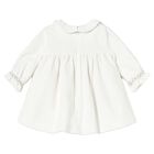 Baby Girls Ivory Embroidered Dress, 2, hi-res