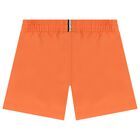 Younger Boys Orange Logo Swim Shorts, 3, hi-res