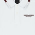 Boys White Aston Martin Logo Polo Shirt, 1, hi-res