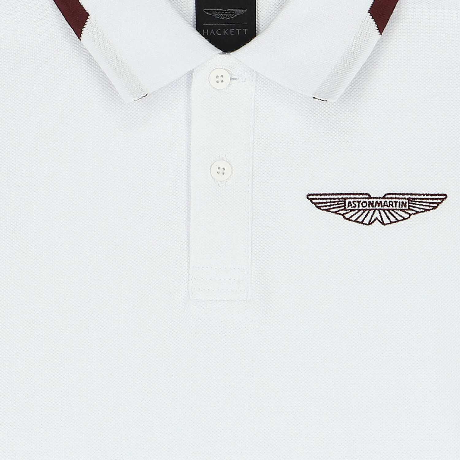 Boys White Aston Martin Logo Polo Shirt, 1, hi-res