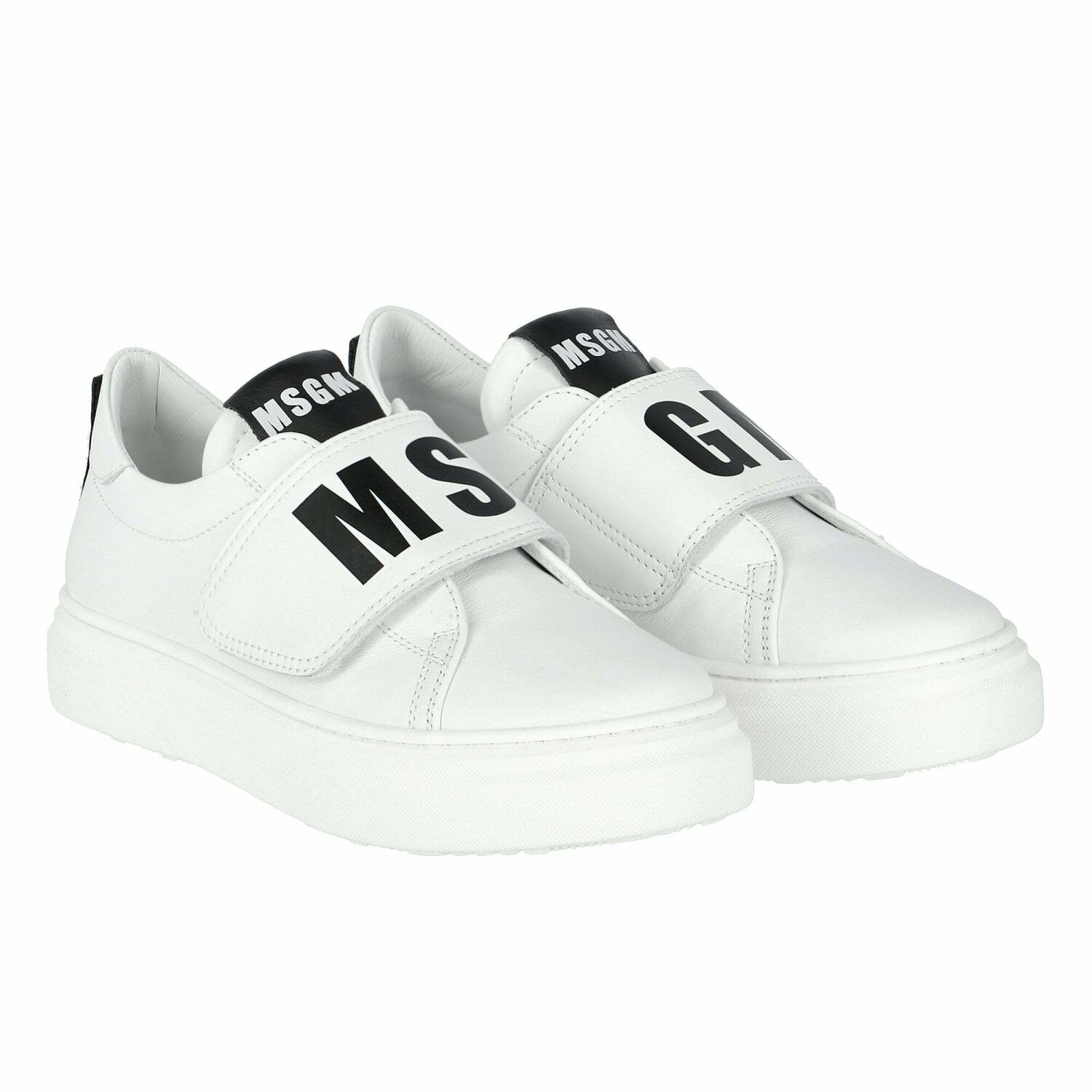 Boys White Logo Trainers, 1, hi-res image number null