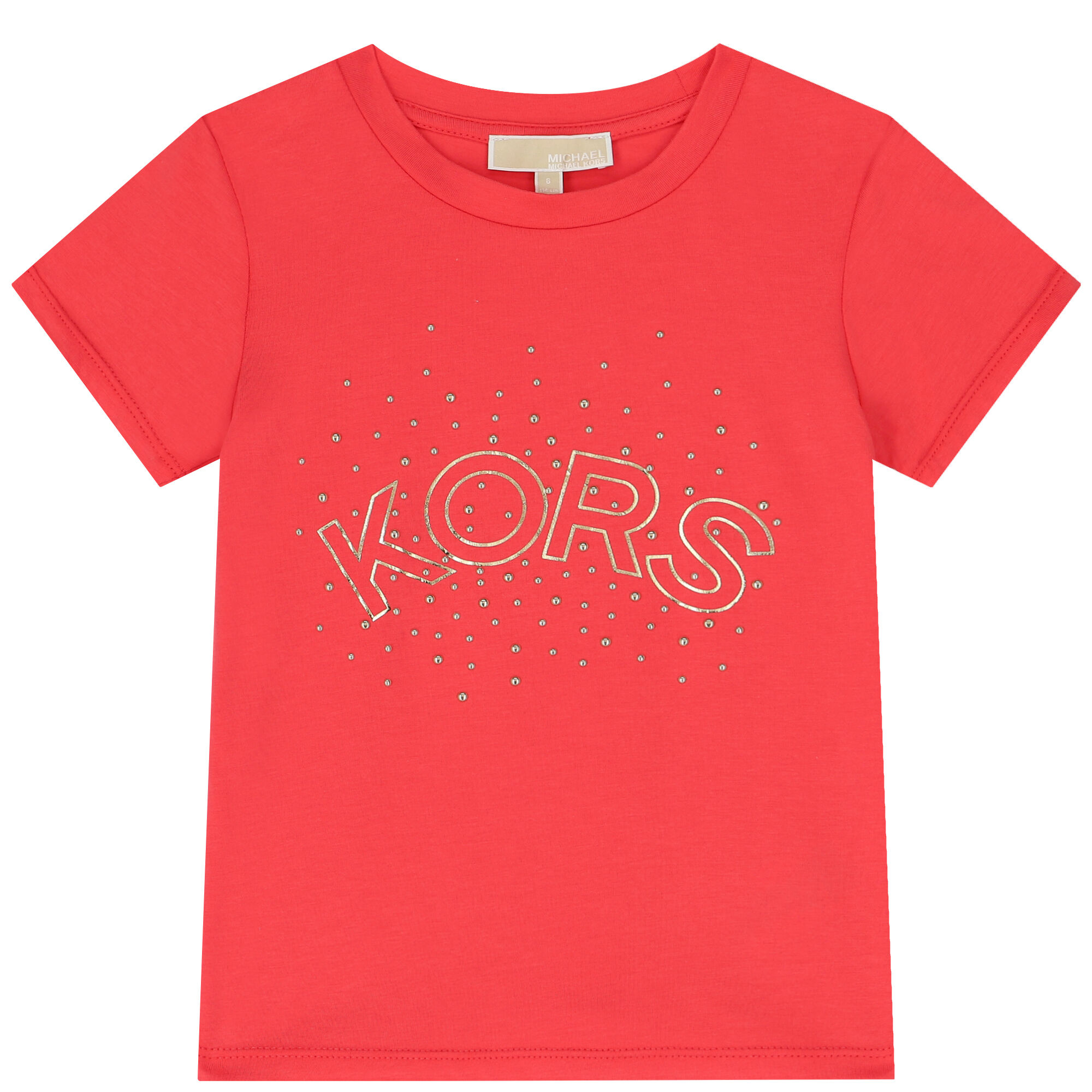MICHAEL KORS Girls Pink Logo T Shirt Junior Couture UK