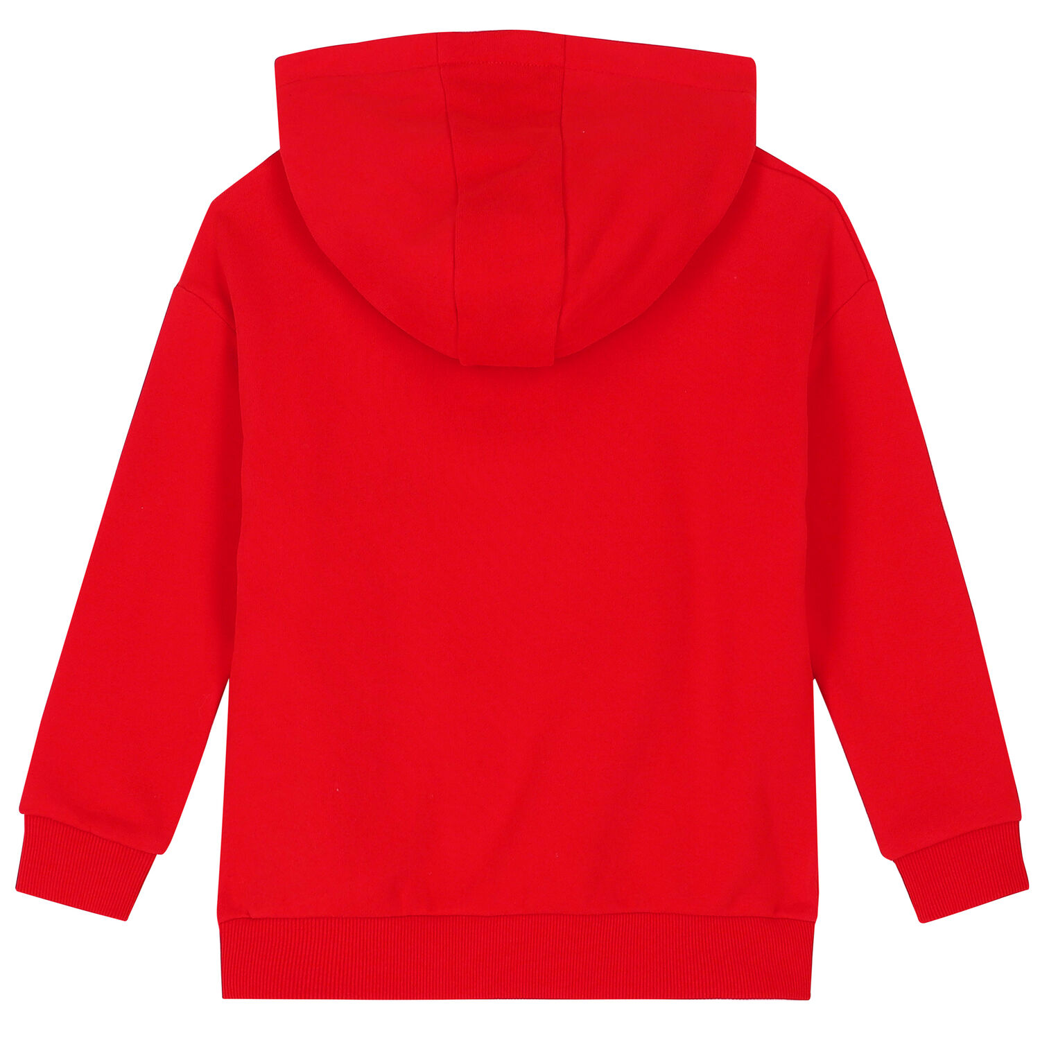 Girls Red Logo Hooded Top, 1, hi-res