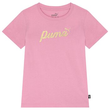 Girls Pink Logo T-Shirt