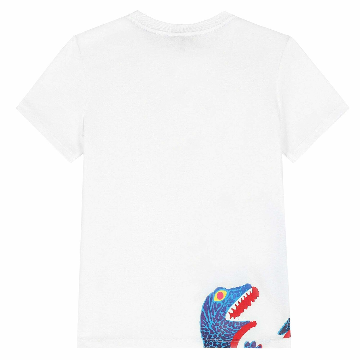 Boys White Dinosaur T-Shirt, 2, hi-res image number null