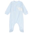 Baby Boys Blue Elephant Babygrow, 1, hi-res