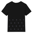 Boys Black Logo T-Shirt, 1, hi-res