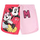 Girls Pink Minnie Mouse Shorts Set, 1, hi-res