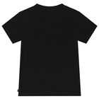 Younger Boy Black Logo T-Shirt, 2, hi-res