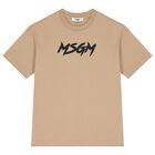 Beige Logo T-Shirt, 3, hi-res