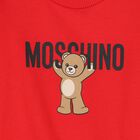 Younger Red Teddy Bear Logo Sweatshirt, 4, hi-res