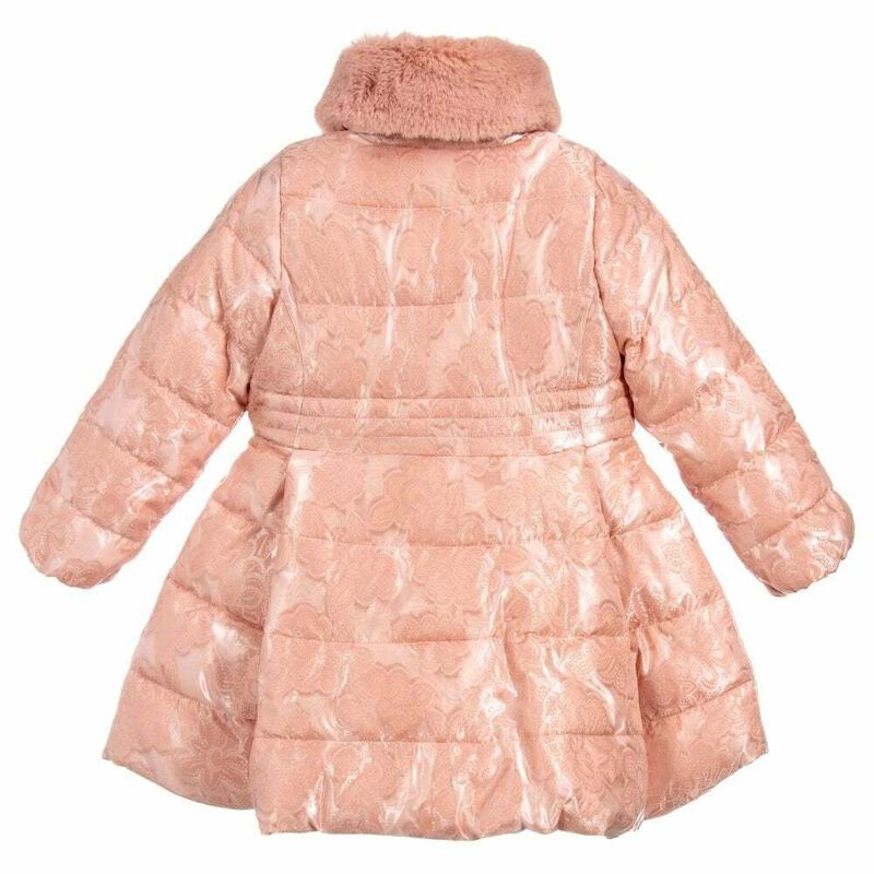 Girls Pink Padded Jacket, 1, hi-res image number null
