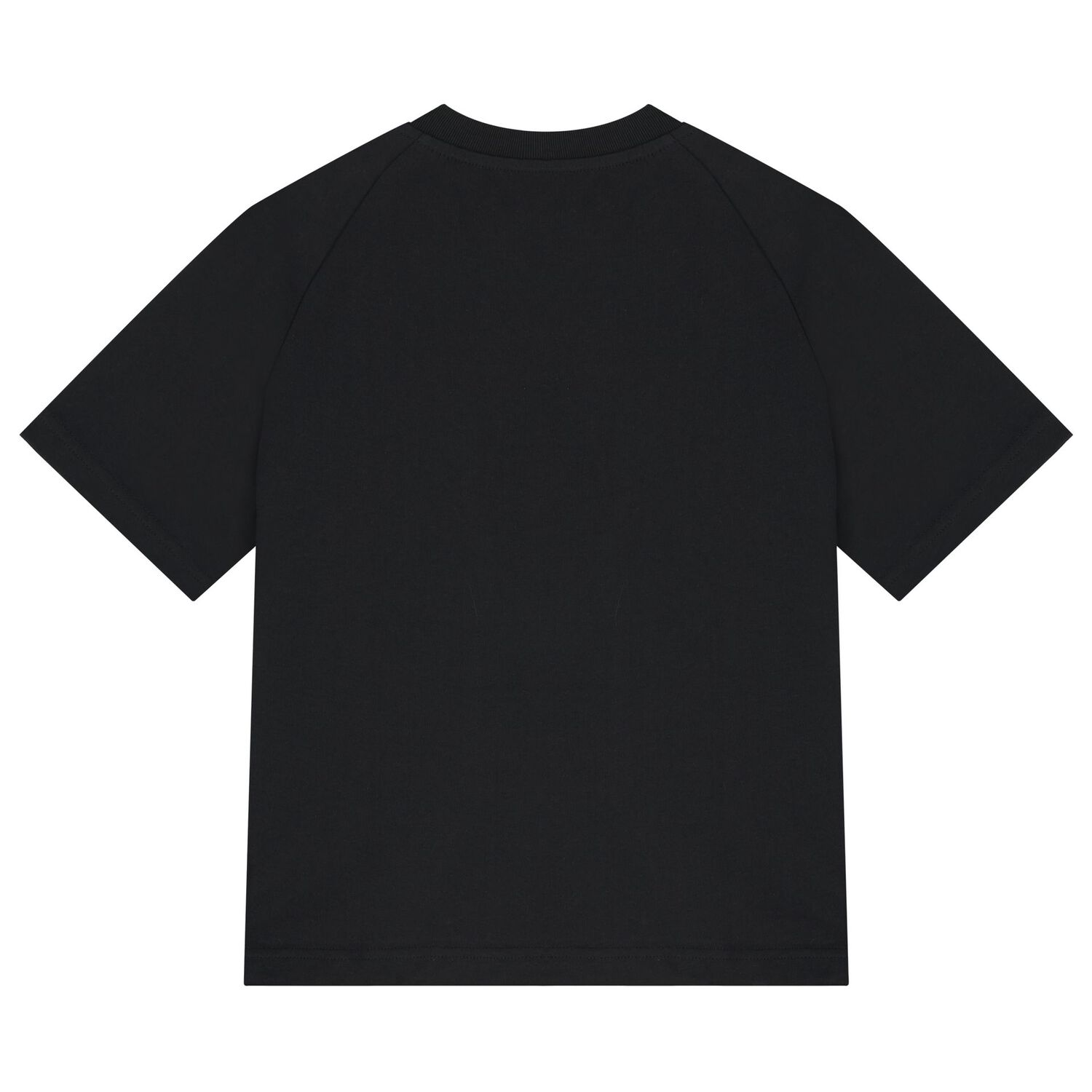 Boys Black Trefoil Logo T-Shirt, 1, hi-res