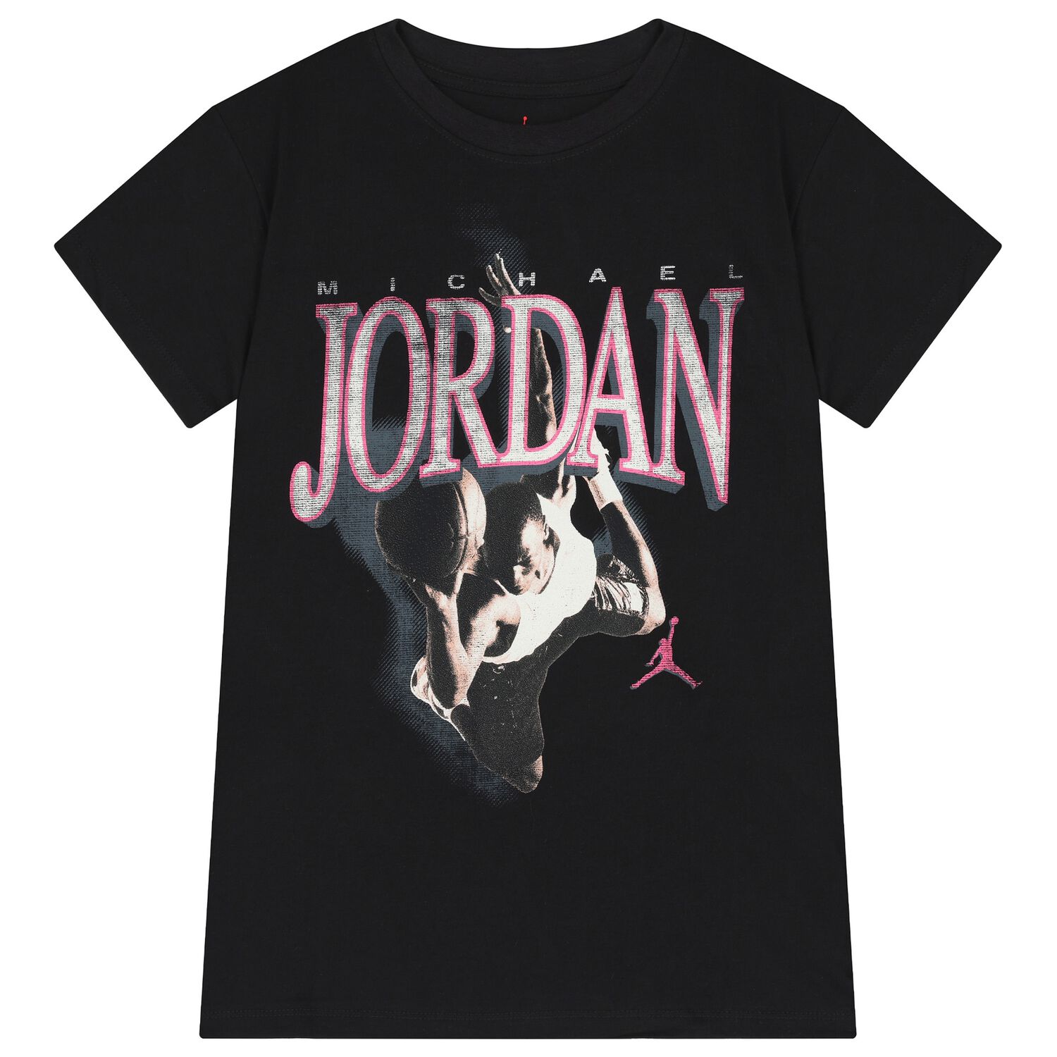 Boys Black Jordan Logo T-Shirt, 1, hi-res