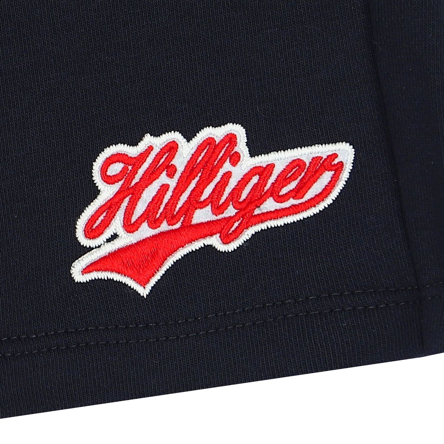 Boys Navy Blue Logo Shorts, 1, hi-res