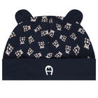 Pink & White Logo Babygrow Set, 3, hi-res