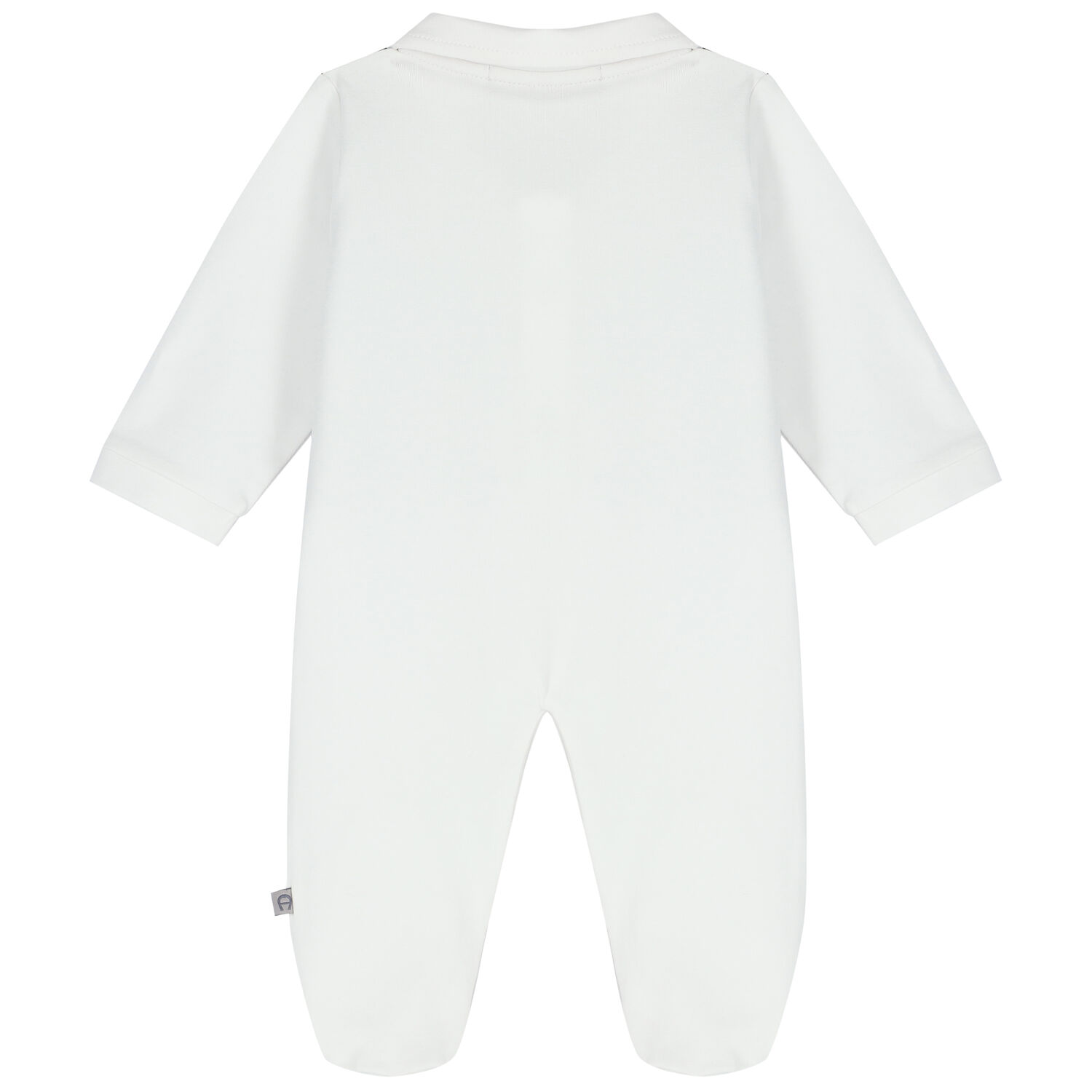 Baby Boys Navy Blue & White Logo Babygrow, 1, hi-res