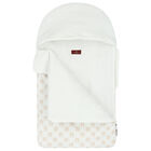 White & Beige Logo Baby Nest, 1, hi-res