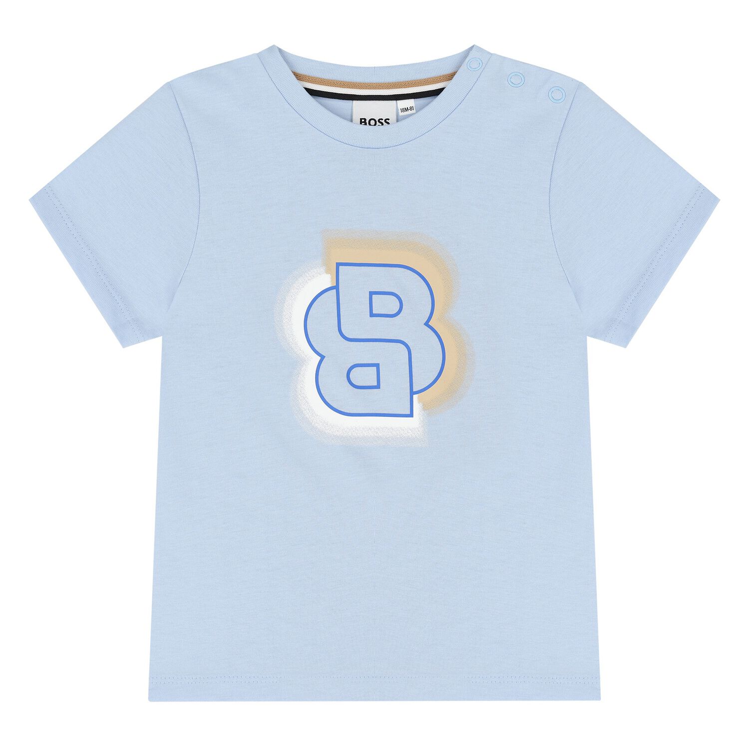 Younger Boys Blue Logo T-Shirt, 1, hi-res image number null
