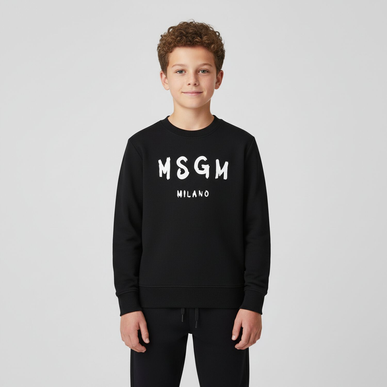 Black Logo Sweatshirt, 1, hi-res