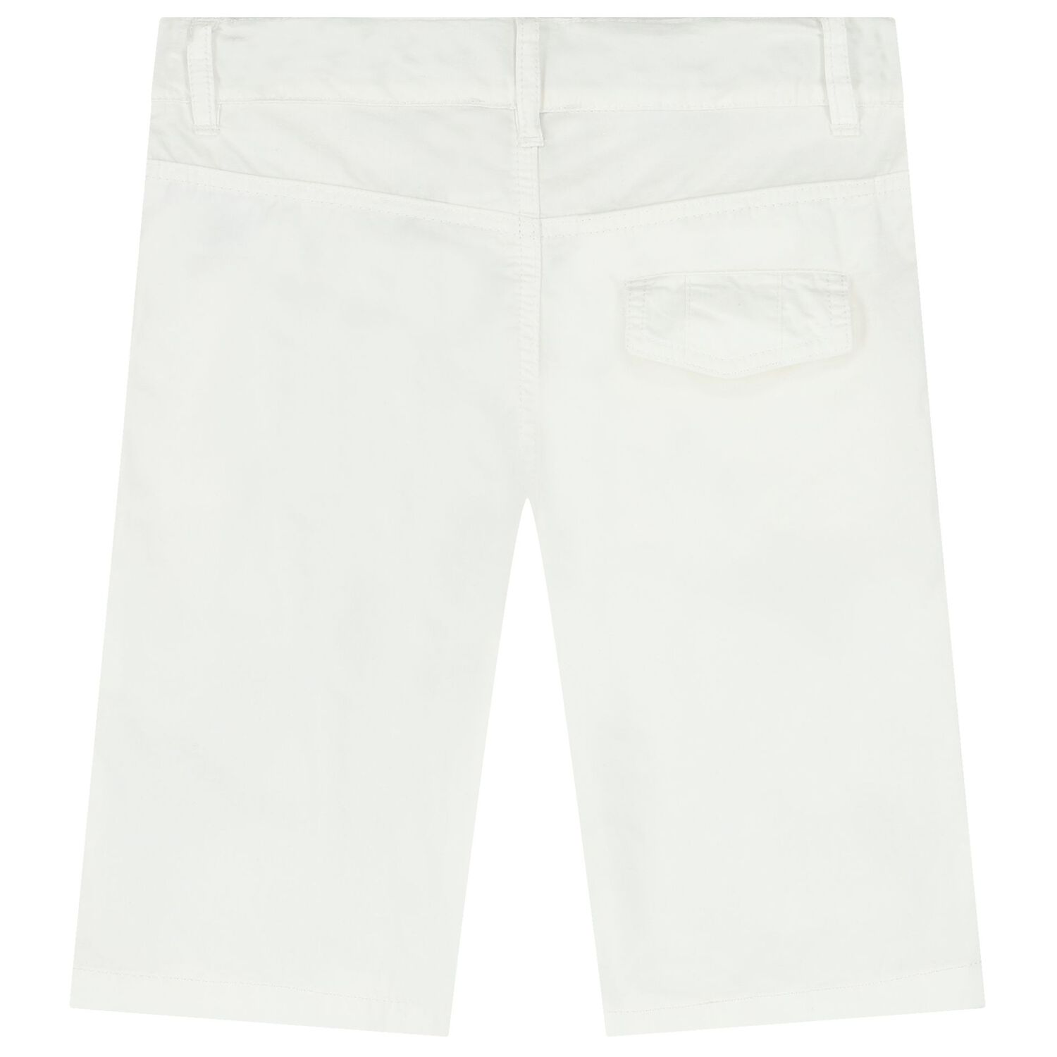 Boys White Logo Shorts, 1, hi-res