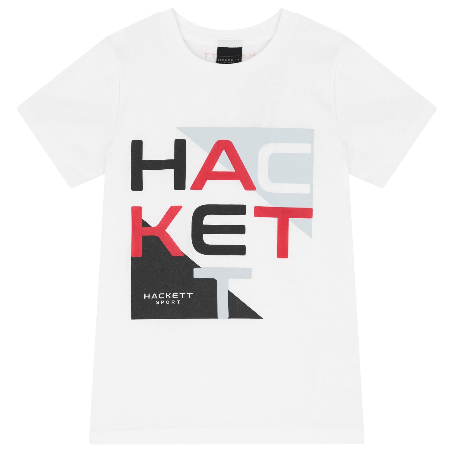 Boys White Logo T-Shirt, 1, hi-res