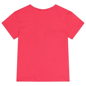 Girls Pink Dancing Lady T-Shirt