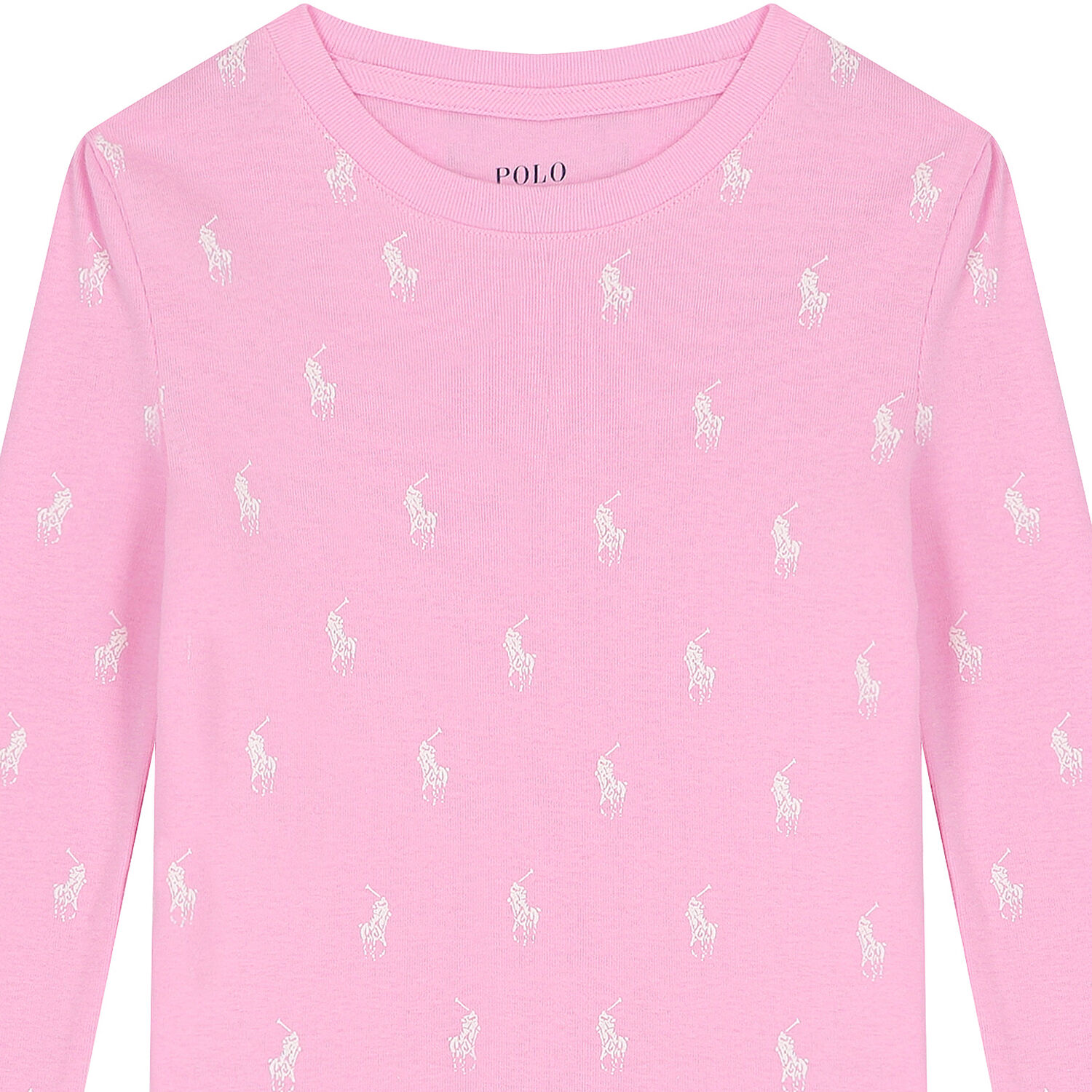 Girls Pink Logo Pyjamas, 1, hi-res