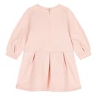 Younger Girls Pink Logo Dress, 1, hi-res