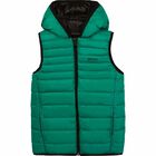 Boys Black Reversible Gilet, 1, hi-res