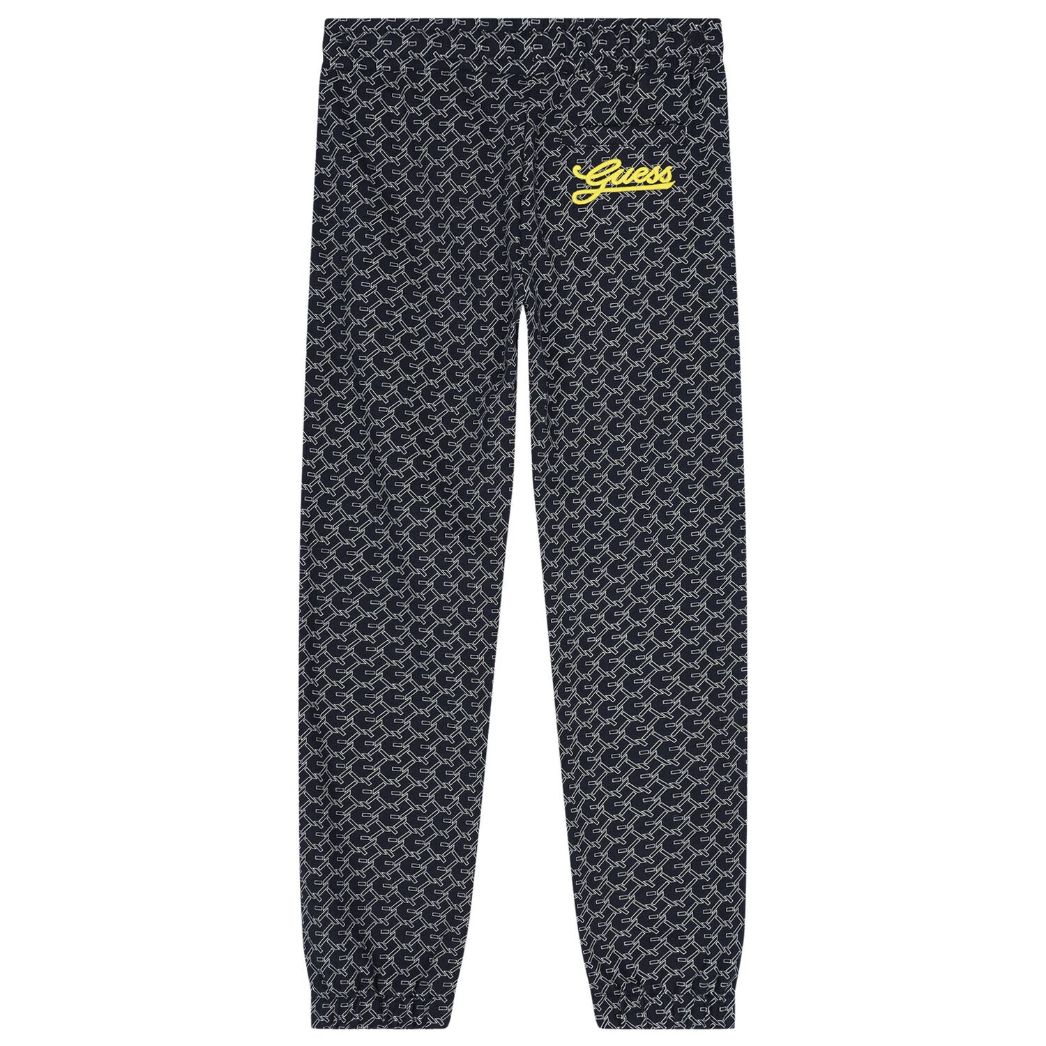 Boys Navy Blue Logo Joggers, 1, hi-res