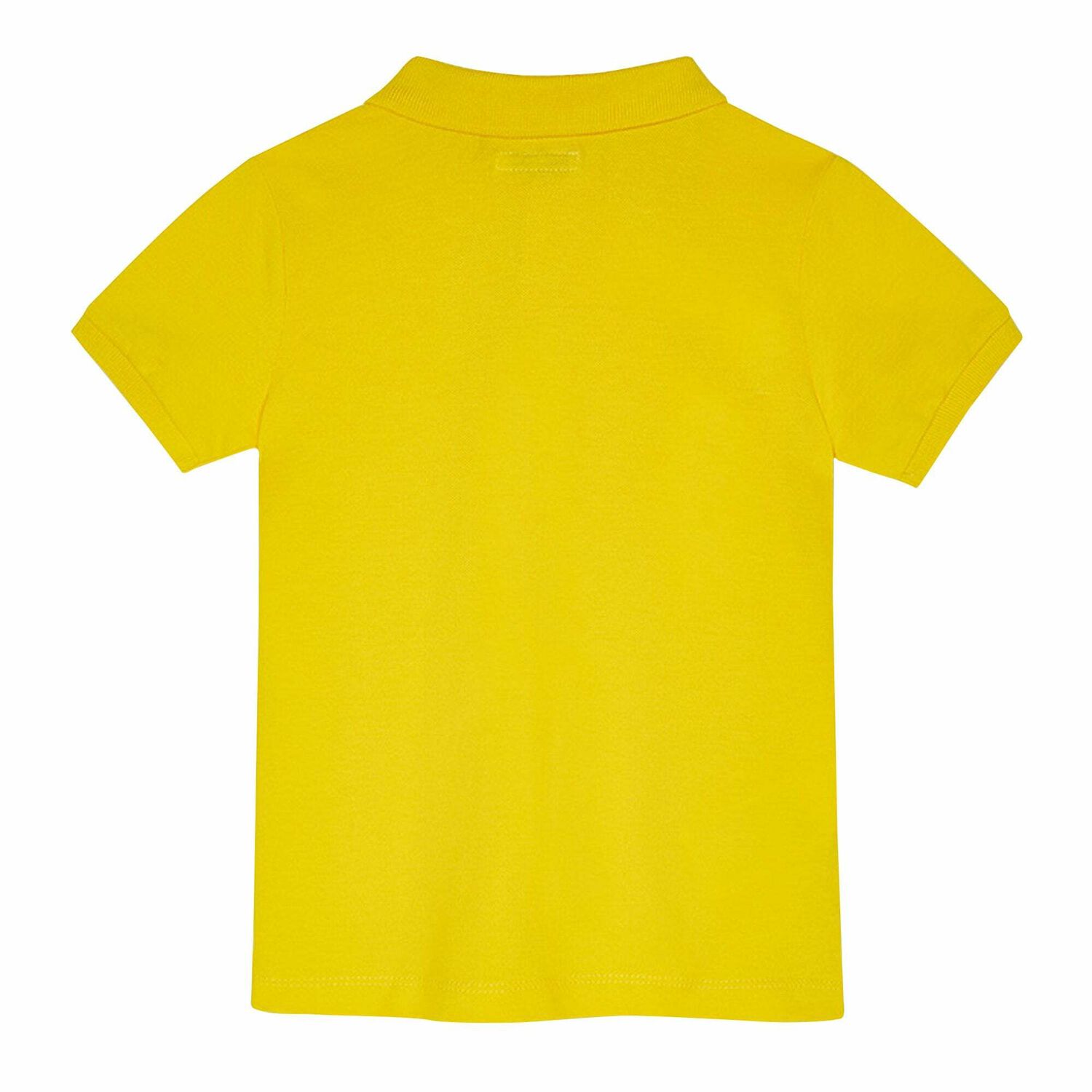 Boys Yellow Logo Polo Shirt, 2, hi-res