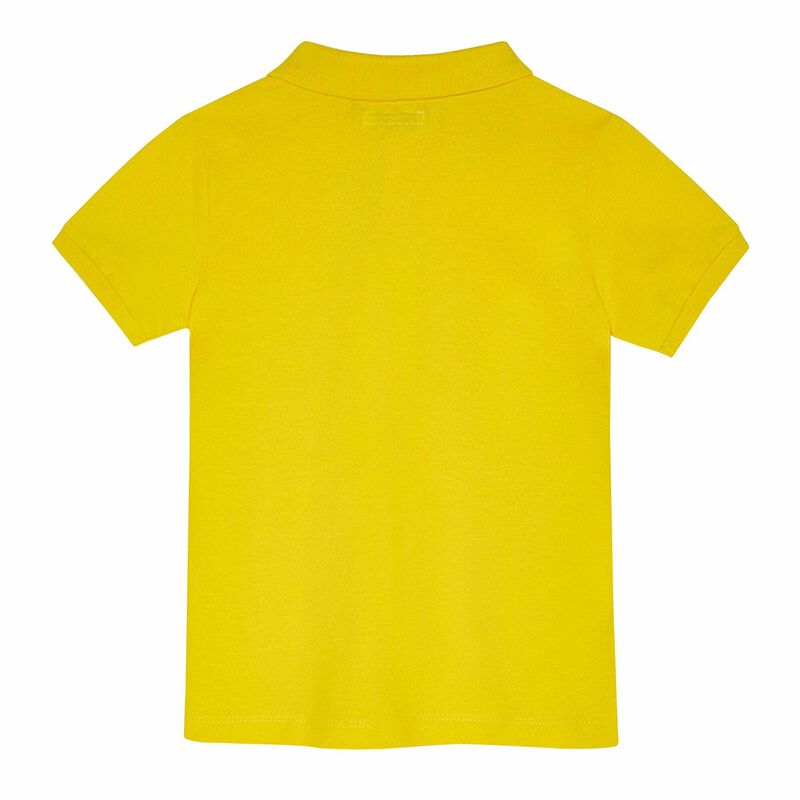 Boys Yellow Logo Polo Shirt, 2, hi-res image number null