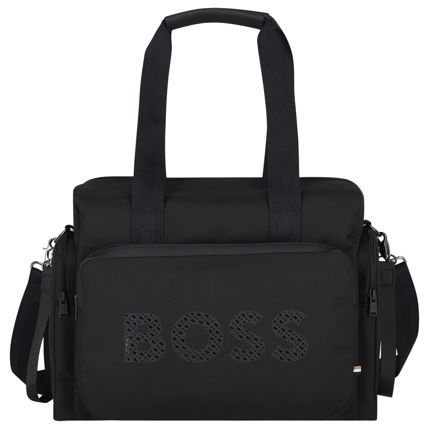 Mini Me Black Logo Baby Changing Bag ( 35cm ), 1, hi-res