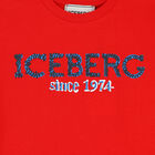 Boys Red Logo T-Shirt, 1, hi-res