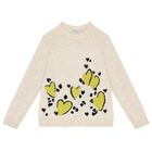 Girls Beige & Black Heart Dress Set, 1, hi-res