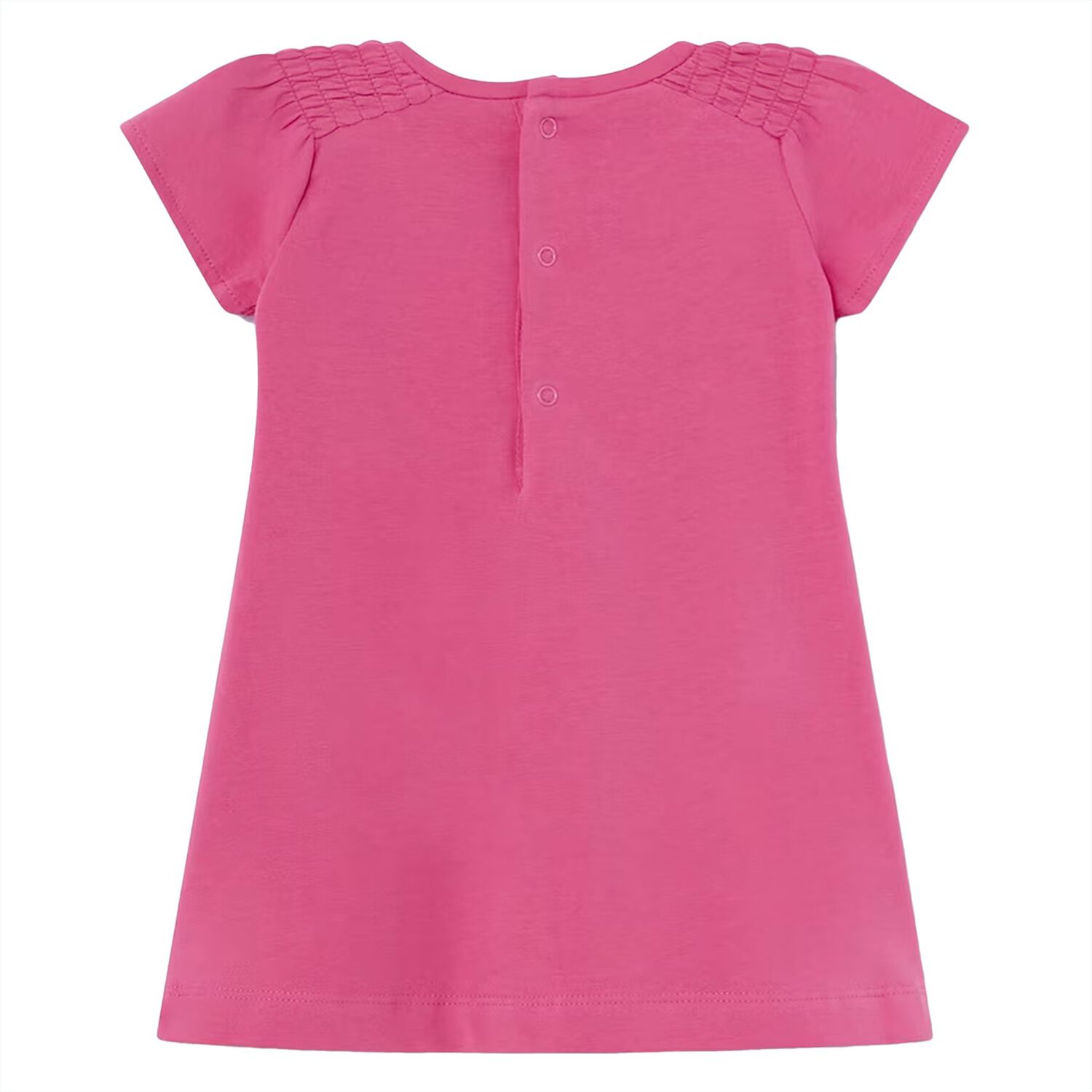 Younger Girls Pink Floral Dress, 1, hi-res