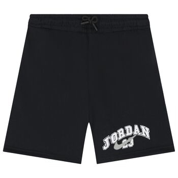 Boys Black Logo Jordan Shorts