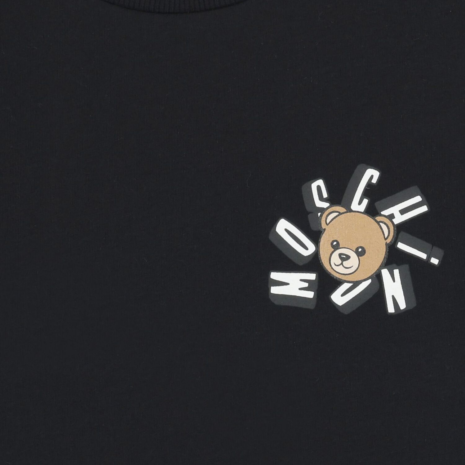 Black Teddy Bear Logo T-Shirt, 6, hi-res
