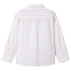 Boys Beige Stripe Shirt, 1, hi-res