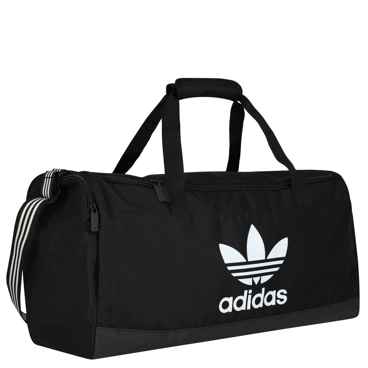 Black Logo Duffle Bag, 1, hi-res