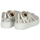 Girls Ivory Logo Trainers, 1, hi-res
