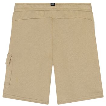 Boys Beige Logo Shorts